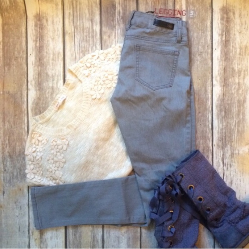 YMI Super Skinny Denim Legging/Jegging grey sz 3